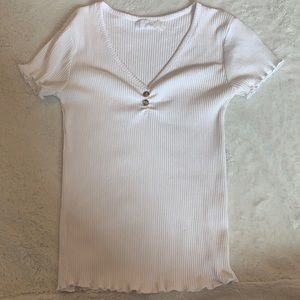 White blouse With buttons